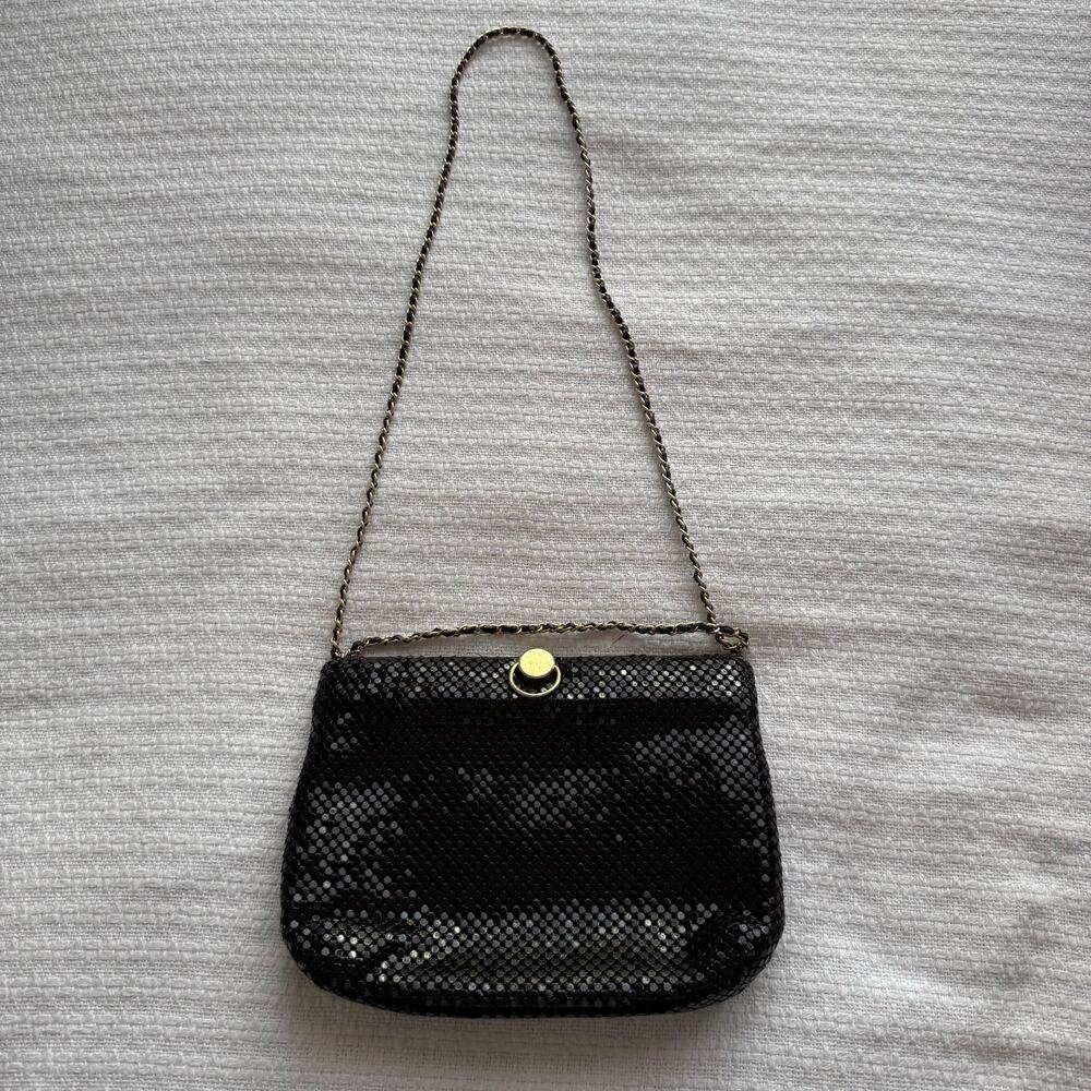 Vintage Bueno Black Sequin Evening Bag - Picture 2 of 9